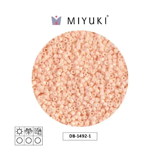 [28445] Miyuki delica 11/0 DB1492-1 opaco rosado champagne x 50g