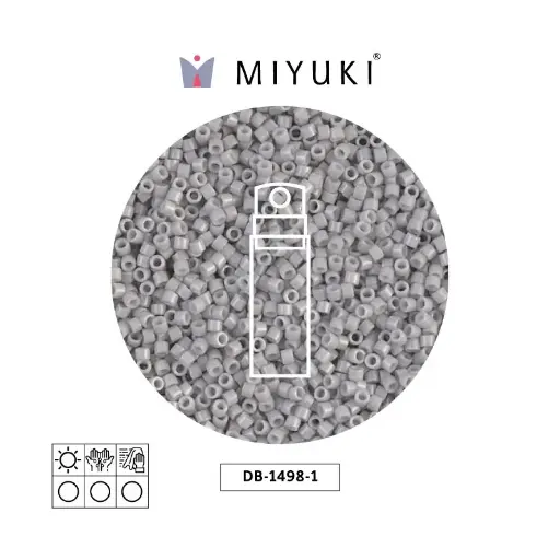 [04210] Miyuki delica 11/0 DB1498-1 opaco claro smoke x 10g