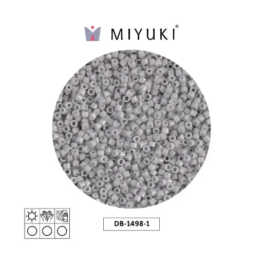 [28580] Miyuki delica 11/0 DB1498-1 opaco claro smoke x 50g