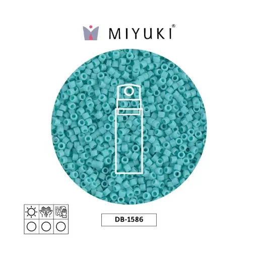 [01655] Miyuki delica 11/0 DB1586 opaco mate azul opal x 10g