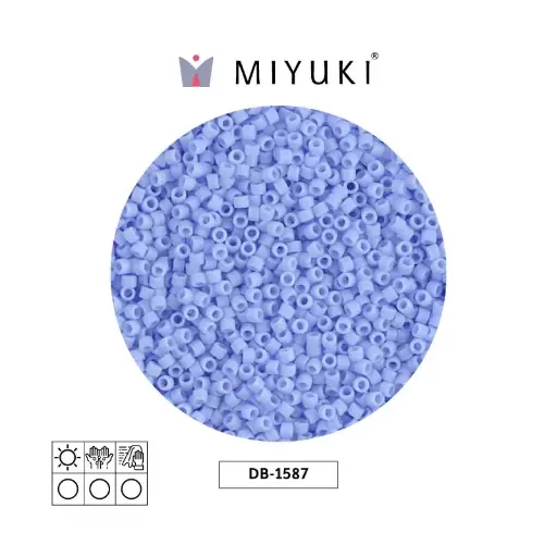 [04084] Miyuki delica 11/0 DB1587 opaco mate agate azul x 50g