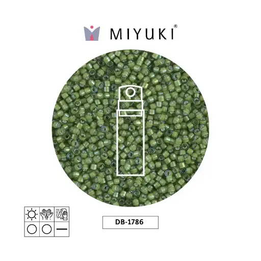 [11072] Miyuki delica 11/0 DB1786 forrado claro verde AB x 10g