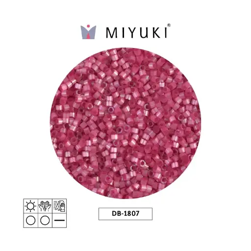 [23237] Miyuki delica 11/0 DB1807 rosado rosa satinado x 50g