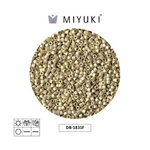 [07839] Miyuki delica 11/0 DB1831F galvanizado crema x 50g