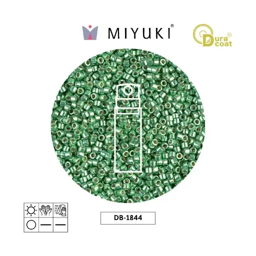 [23258] Miyuki delica 11/0 DB1844 galvanizado verde x 10g