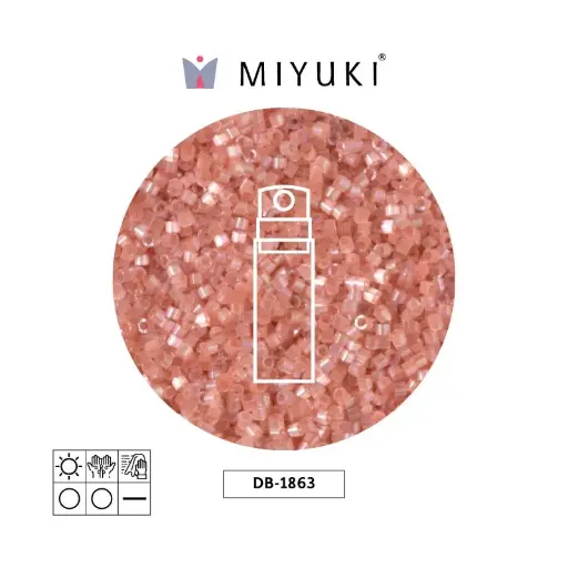 [10126] Miyuki delica 11/0 DB1863 silk cinnamon AB x 10g