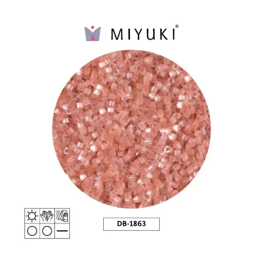 [05380] Miyuki delica 11/0 DB1863 silk cinnamon AB x 50g