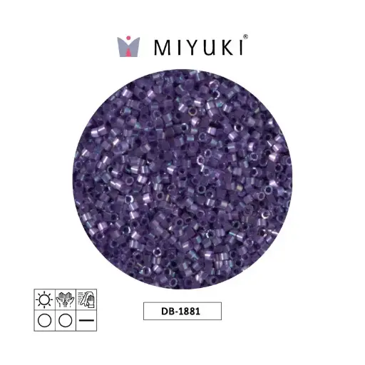 [32311] Miyuki delica 11/0 DB1881 color forrado oscuro orchid AB x 50g