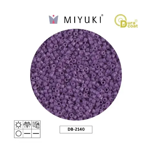 [22557] Miyuki delica 11/0 DB2140 opaco morado x 50g
