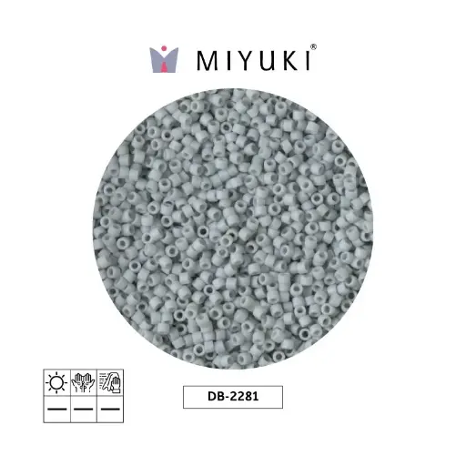 [02768] Miyuki delica 11/0 DB2281 glazed shark opaco x 50g