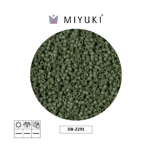 [02897] Miyuki delica 11/0 DB2291 glazed verde opaco x 50g
