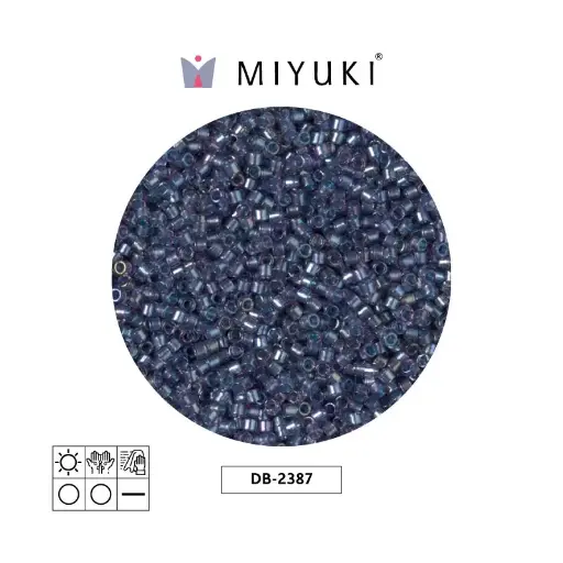 [13679] Miyuki delica 11/0 DB2387 color forrado tidal x 50g
