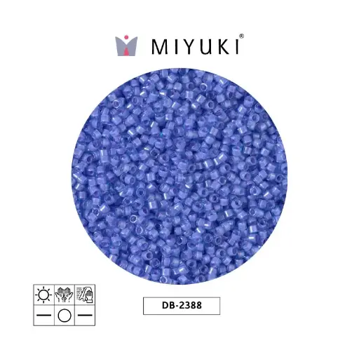 [10220] Miyuki delica 11/0 DB2388 color forrado lila x 50g
