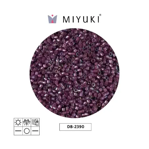 [13380] Miyuki delica 11/0 DB2390 color forrado brandy x 50g