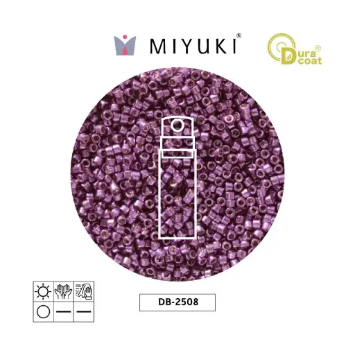 [22013] Miyuki delica 11/0 DB2508 Duracoat galvanizado morado orchid x 10g