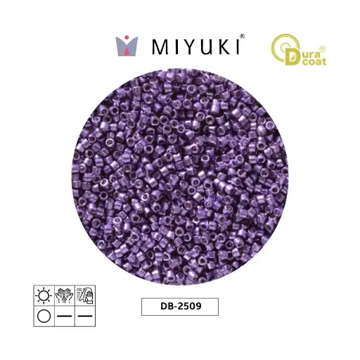 [24103] Miyuki delica 11/0 DB2509 Duracoat galvanizado oscuro lila x 50g