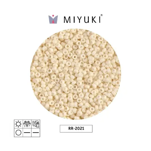 [27055] Mostacilla Miyuki rocalla 11/0 RR2021 mate opaco crema x 250g
