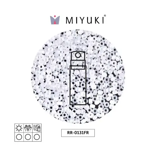 Mostacilla Miyuki rocalla 11/0 RR0131FR mate cristal AB x 10g