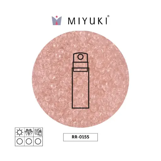 [31610] Mostacilla Miyuki rocalla 11/0 RR0155 transparente claro tea rose x 10g