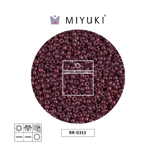[14868] Mostacilla Miyuki rocalla 11/0 RR0313 rojo dorado brillo x 25g