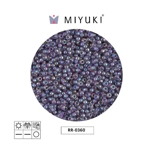 [00986] Mostacilla Miyuki rocalla 11/0 RR0360 forrado claro morado AB x 250g