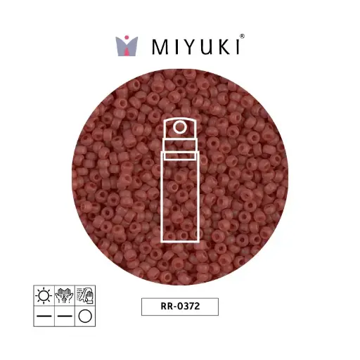 [24256] Mostacilla Miyuki rocalla 11/0 RR0372 mate rojo x 10g
