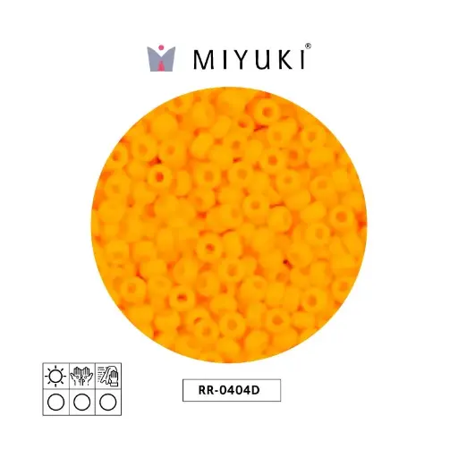[04346] Mostacilla Miyuki rocalla 11/0 RR0404D opaco naranja amarillo x 250g