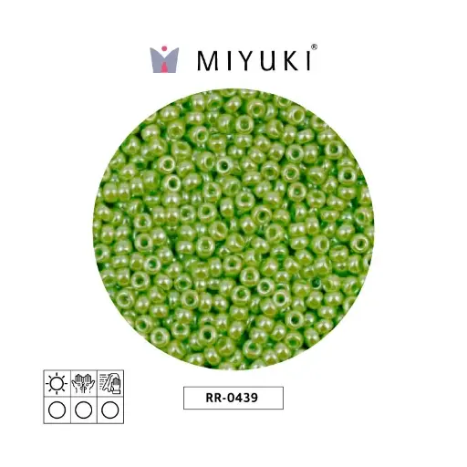 [05633] Mostacilla Miyuki rocalla 11/0 RR0439 opaco sage brillo x 250g