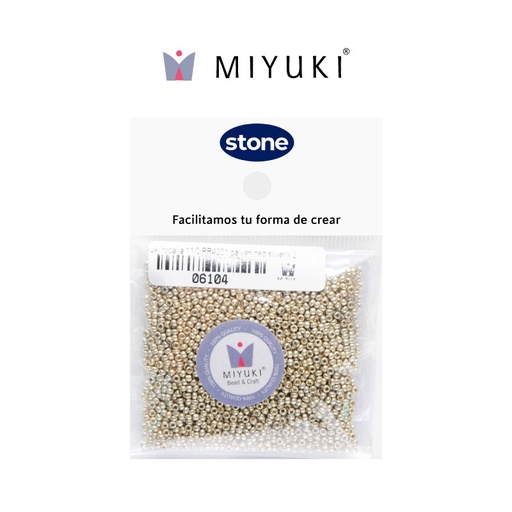 [06104] Mostacilla Miyuki rocalla 11/0 RR4201 galvanizado plateado x 25g