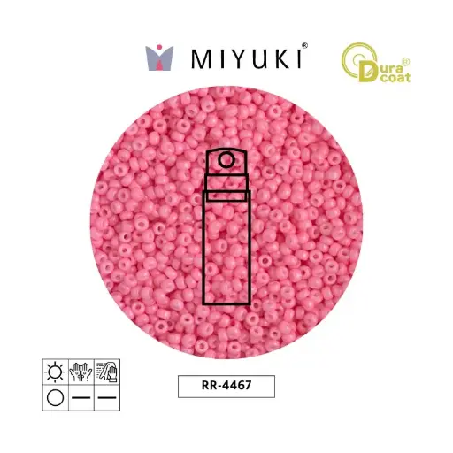 [32098] Mostacilla Miyuki rocalla 11/0 RR4467 opaco carnation Duracoat x 10g