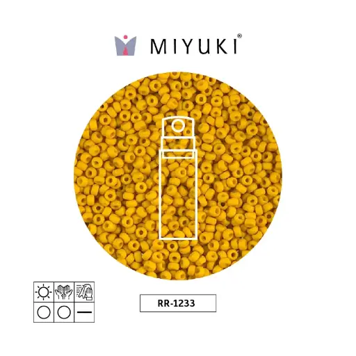 [32108] Mostacilla Miyuki rocalla 15/0 RR1233 mate opaco mustard x 10g