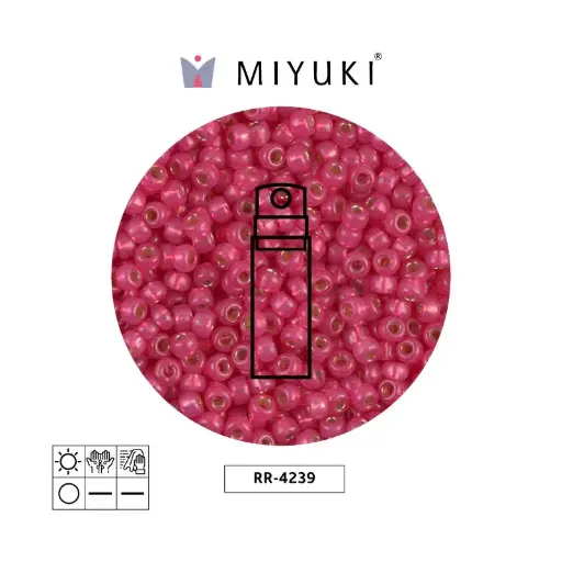 [23247] Mostacilla Miyuki rocalla 8/0 RR4239 hibiscus S/L alabaster duracoat x 10g