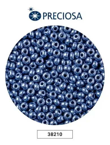 [20717] Mostacilla checa preciosa 10/0 2mm 38210 P azul x 50g