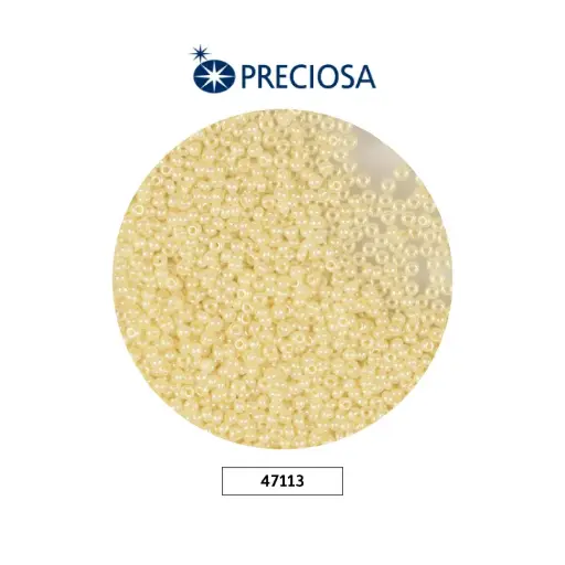 [10953] Mostacilla checa preciosa 10/0 2mm 47113 P crema x 500g