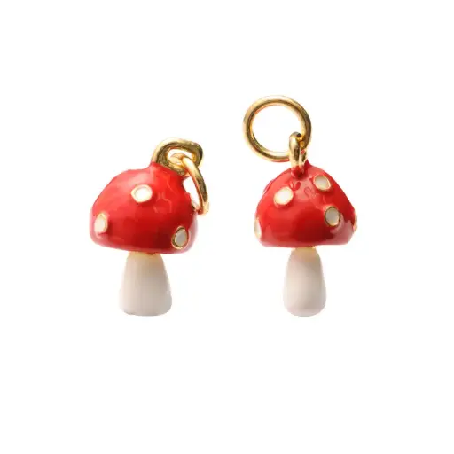 [27223] Dije esmaltado hongo 7x13mm x und