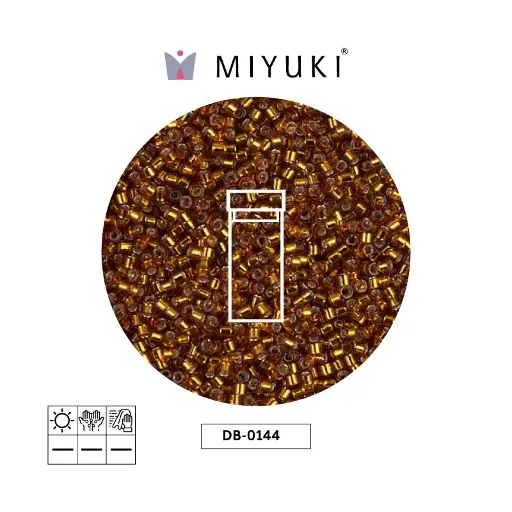 [02709] Miyuki delica 11/0 DB0144 silver lined amber x 3gr