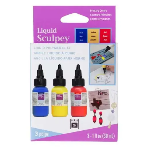 [15585] Set de arcilla liquida Sculpey, colores primarios 3 x1 fl oz (29 ml)