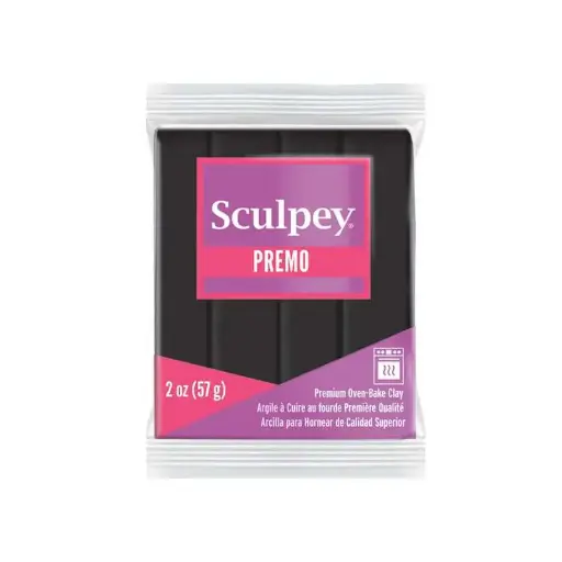 [21665] Arcilla polimérica Sculpey Premo Black x 2 onzas (57g)