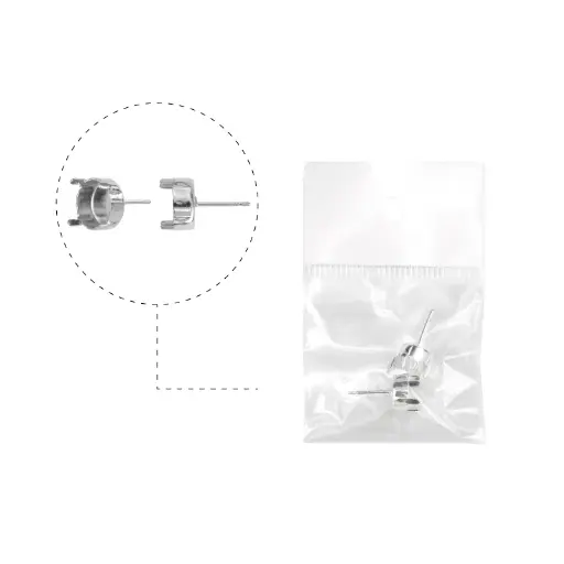 [32196] 1088CH chaton setting 8mm/SP topo arete x par