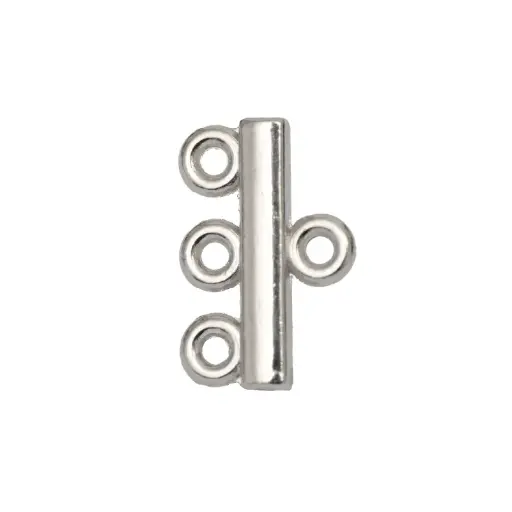 [14836] Terminal 3 argollas 13x8mm A-36414/NQ x docena