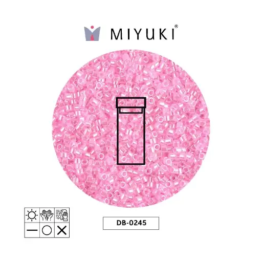 [22473] Miyuki delica 11/0 DB0245 rosado ceylon perlado x 3g