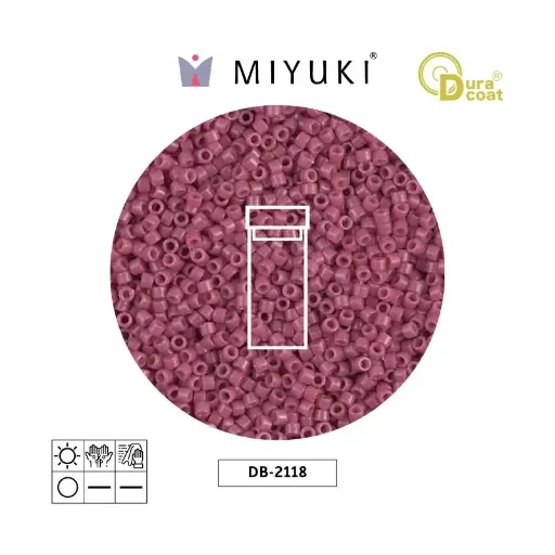 [10548] Miyuki delica 11/0 DB2118 opaco pansy Duracoat x 3g