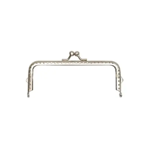 Marco de bolso para tejer niquel 13cm x und