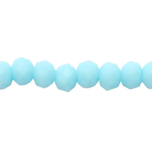 [15410] Murano rondela facetada 2mm azul turquesa 54 x 140unds