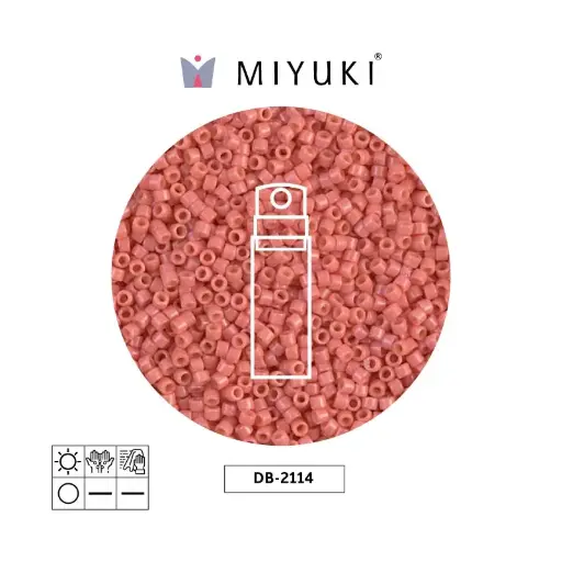 [30220] Miyuki delica 11/0 DB2114 opaque light watermelon duracoat x 10g