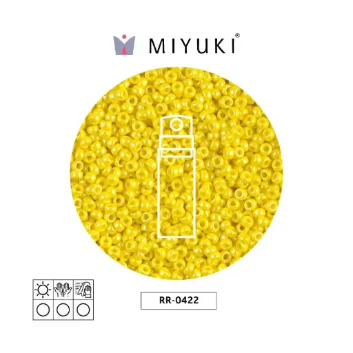 [15369] Mostacilla Miyuki rocalla 11/0 RR0422 opaque yellow luster x 10g