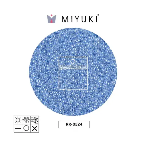 [31968] Mostacilla Miyuki rocalla 15/0 RR0524 claro azul Ceylon perlado x 10g