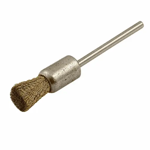[29865] Brass Wire End Brush. Shank size: 3/32” BUF-013
