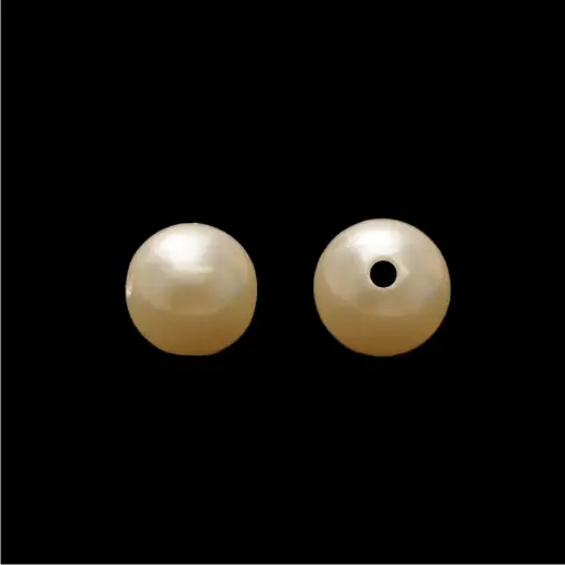  Perla sintetica redonda 14mm beige x 1/4 libra