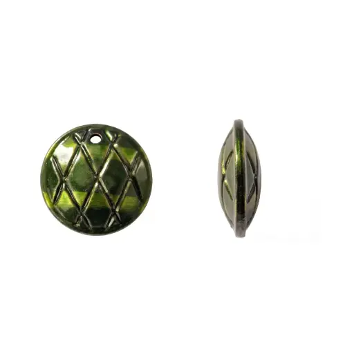 [10071] Herraje hindú K2204 redondo 25mm verde x 8 und